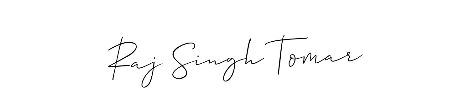 Make a short Raj Singh Tomar signature style. Manage your documents anywhere anytime using Allison_Script. Create and add eSignatures, submit forms, share and send files easily. Raj Singh Tomar signature style 2 images and pictures png