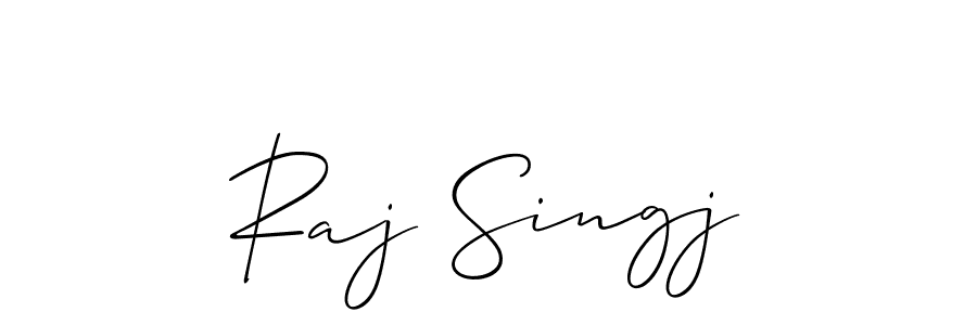 The best way (Allison_Script) to make a short signature is to pick only two or three words in your name. The name Raj Singj include a total of six letters. For converting this name. Raj Singj signature style 2 images and pictures png