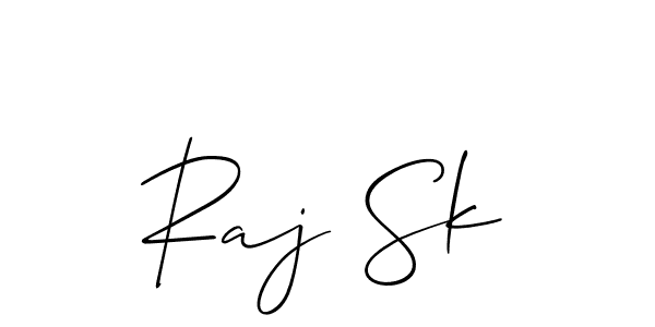 How to Draw Raj Sk signature style? Allison_Script is a latest design signature styles for name Raj Sk. Raj Sk signature style 2 images and pictures png