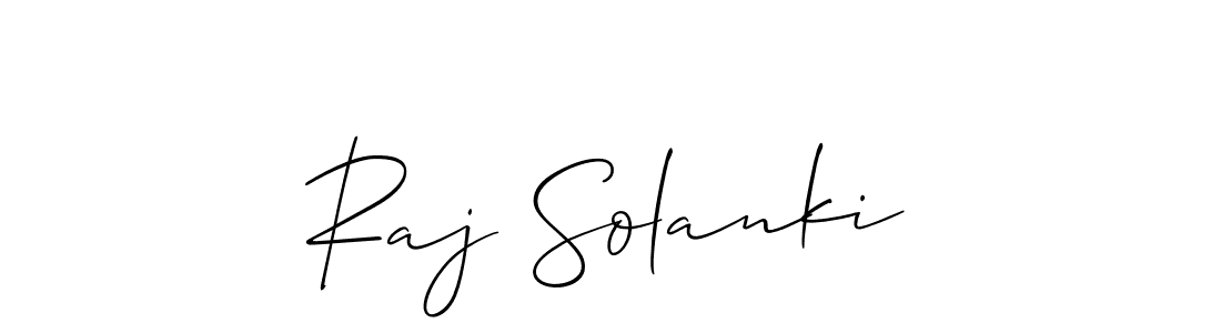 if you are searching for the best signature style for your name Raj Solanki. so please give up your signature search. here we have designed multiple signature styles  using Allison_Script. Raj Solanki signature style 2 images and pictures png