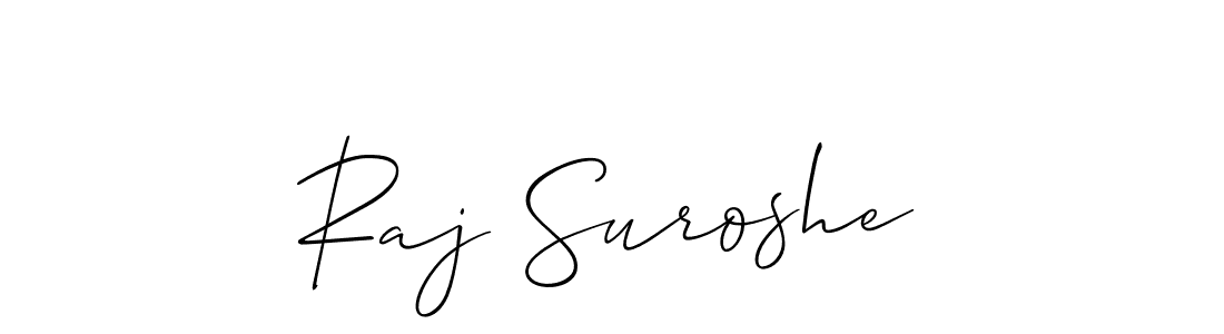 Raj Suroshe stylish signature style. Best Handwritten Sign (Allison_Script) for my name. Handwritten Signature Collection Ideas for my name Raj Suroshe. Raj Suroshe signature style 2 images and pictures png