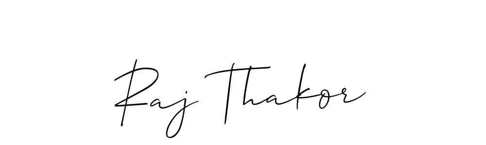 Design your own signature with our free online signature maker. With this signature software, you can create a handwritten (Allison_Script) signature for name Raj Thakor. Raj Thakor signature style 2 images and pictures png