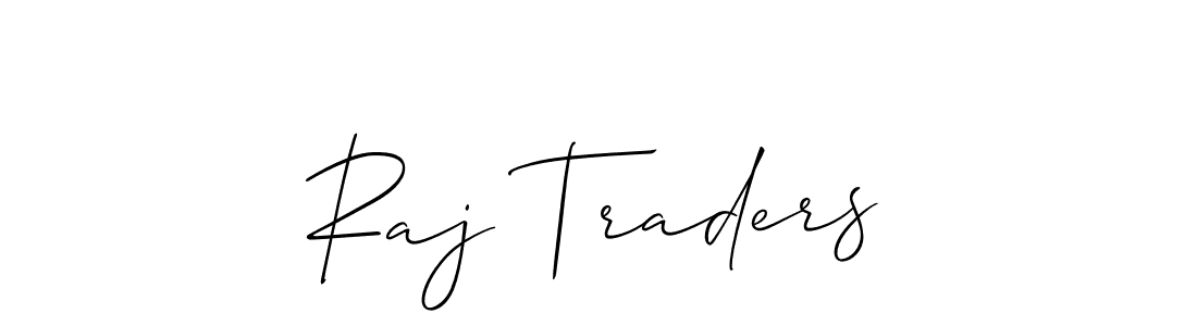 How to make Raj Traders signature? Allison_Script is a professional autograph style. Create handwritten signature for Raj Traders name. Raj Traders signature style 2 images and pictures png