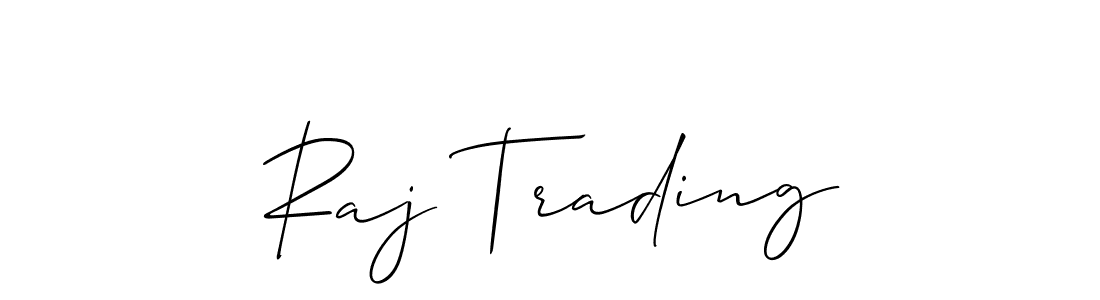 It looks lik you need a new signature style for name Raj Trading. Design unique handwritten (Allison_Script) signature with our free signature maker in just a few clicks. Raj Trading signature style 2 images and pictures png