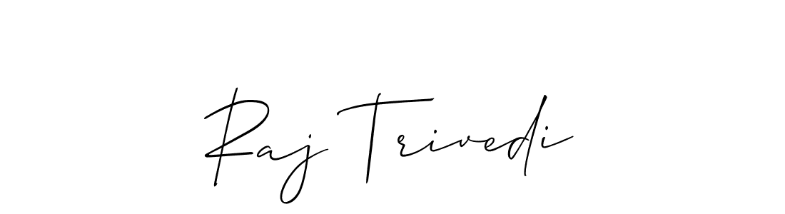 This is the best signature style for the Raj Trivedi name. Also you like these signature font (Allison_Script). Mix name signature. Raj Trivedi signature style 2 images and pictures png