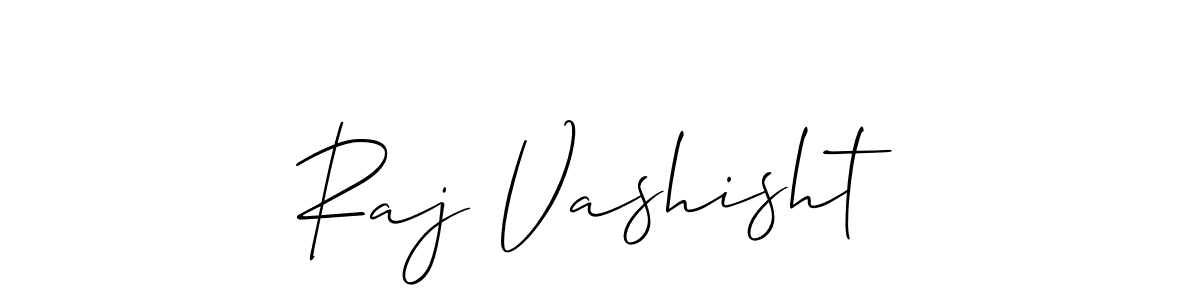 Design your own signature with our free online signature maker. With this signature software, you can create a handwritten (Allison_Script) signature for name Raj Vashisht. Raj Vashisht signature style 2 images and pictures png