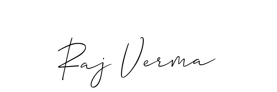 How to make Raj Verma signature? Allison_Script is a professional autograph style. Create handwritten signature for Raj Verma name. Raj Verma signature style 2 images and pictures png