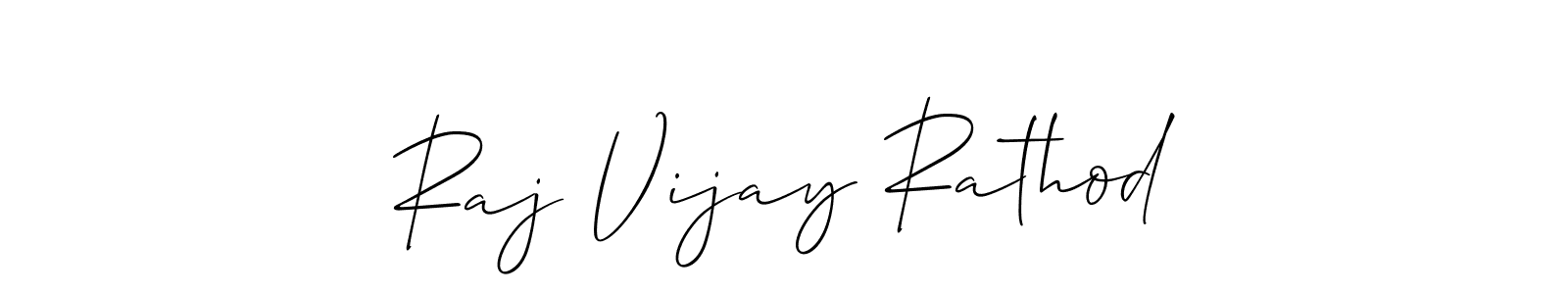Also You can easily find your signature by using the search form. We will create Raj Vijay Rathod name handwritten signature images for you free of cost using Allison_Script sign style. Raj Vijay Rathod signature style 2 images and pictures png