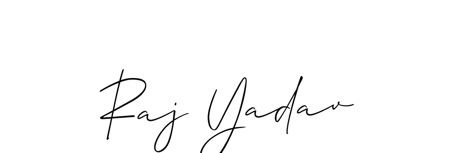 Design your own signature with our free online signature maker. With this signature software, you can create a handwritten (Allison_Script) signature for name Raj Yadav. Raj Yadav signature style 2 images and pictures png