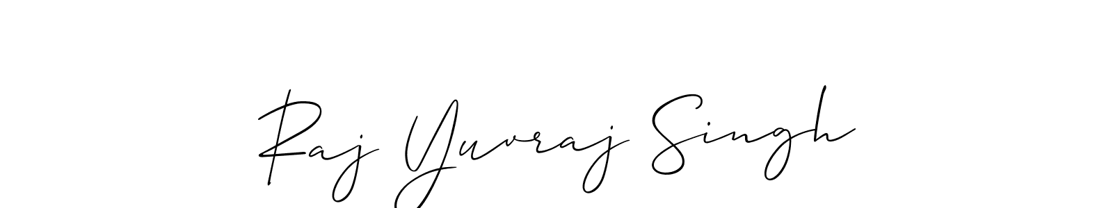 if you are searching for the best signature style for your name Raj Yuvraj Singh. so please give up your signature search. here we have designed multiple signature styles  using Allison_Script. Raj Yuvraj Singh signature style 2 images and pictures png