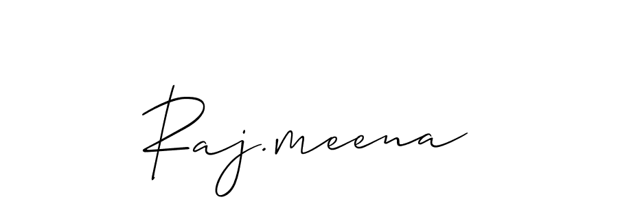 Create a beautiful signature design for name Raj.meena. With this signature (Allison_Script) fonts, you can make a handwritten signature for free. Raj.meena signature style 2 images and pictures png