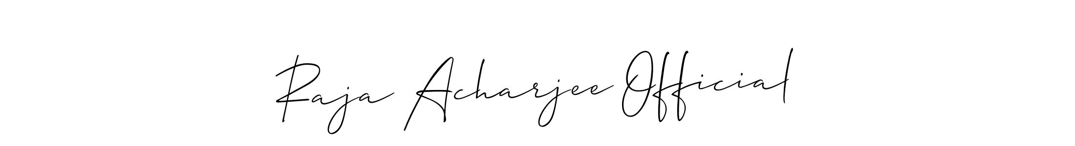 You can use this online signature creator to create a handwritten signature for the name Raja Acharjee Official. This is the best online autograph maker. Raja Acharjee Official signature style 2 images and pictures png