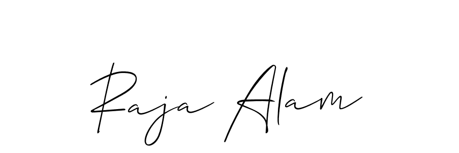It looks lik you need a new signature style for name Raja Alam. Design unique handwritten (Allison_Script) signature with our free signature maker in just a few clicks. Raja Alam signature style 2 images and pictures png