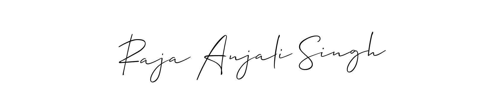 Make a beautiful signature design for name Raja Anjali Singh. Use this online signature maker to create a handwritten signature for free. Raja Anjali Singh signature style 2 images and pictures png