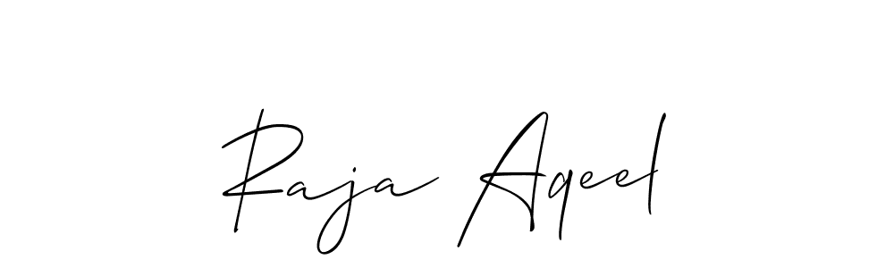 Make a beautiful signature design for name Raja Aqeel. Use this online signature maker to create a handwritten signature for free. Raja Aqeel signature style 2 images and pictures png