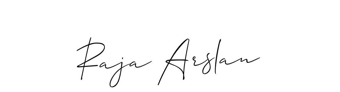 if you are searching for the best signature style for your name Raja Arslan. so please give up your signature search. here we have designed multiple signature styles  using Allison_Script. Raja Arslan signature style 2 images and pictures png