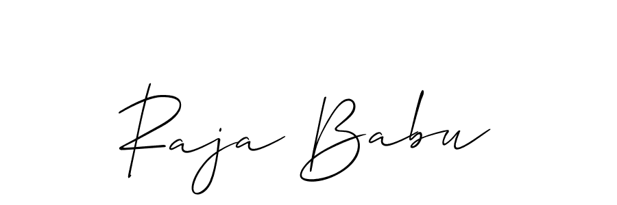 Also we have Raja Babu name is the best signature style. Create professional handwritten signature collection using Allison_Script autograph style. Raja Babu signature style 2 images and pictures png
