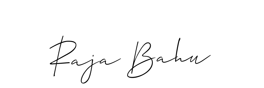 Create a beautiful signature design for name Raja Bahu. With this signature (Allison_Script) fonts, you can make a handwritten signature for free. Raja Bahu signature style 2 images and pictures png