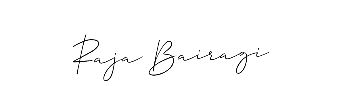 Raja Bairagi stylish signature style. Best Handwritten Sign (Allison_Script) for my name. Handwritten Signature Collection Ideas for my name Raja Bairagi. Raja Bairagi signature style 2 images and pictures png