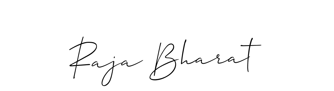 Allison_Script is a professional signature style that is perfect for those who want to add a touch of class to their signature. It is also a great choice for those who want to make their signature more unique. Get Raja Bharat name to fancy signature for free. Raja Bharat signature style 2 images and pictures png