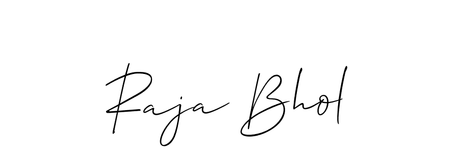 How to Draw Raja Bhol signature style? Allison_Script is a latest design signature styles for name Raja Bhol. Raja Bhol signature style 2 images and pictures png
