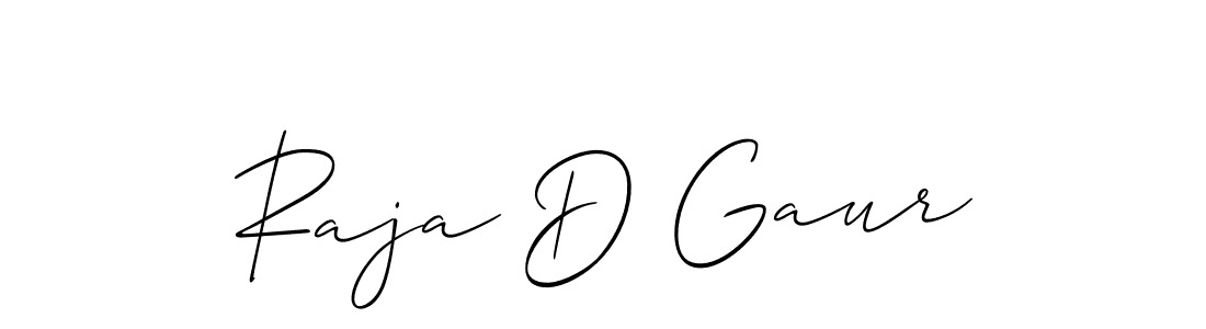 You should practise on your own different ways (Allison_Script) to write your name (Raja D Gaur) in signature. don't let someone else do it for you. Raja D Gaur signature style 2 images and pictures png