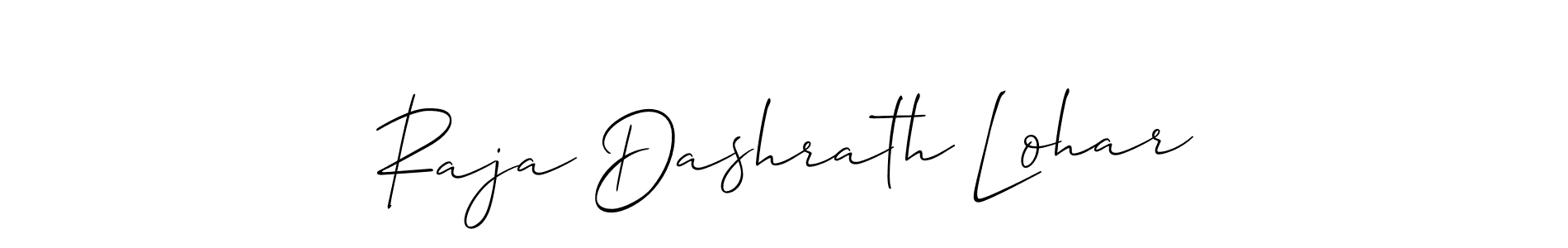 Also we have Raja Dashrath Lohar name is the best signature style. Create professional handwritten signature collection using Allison_Script autograph style. Raja Dashrath Lohar signature style 2 images and pictures png