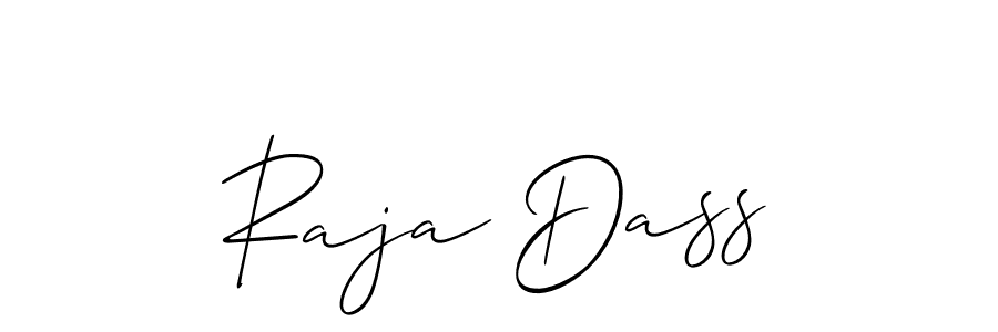 if you are searching for the best signature style for your name Raja Dass. so please give up your signature search. here we have designed multiple signature styles  using Allison_Script. Raja Dass signature style 2 images and pictures png