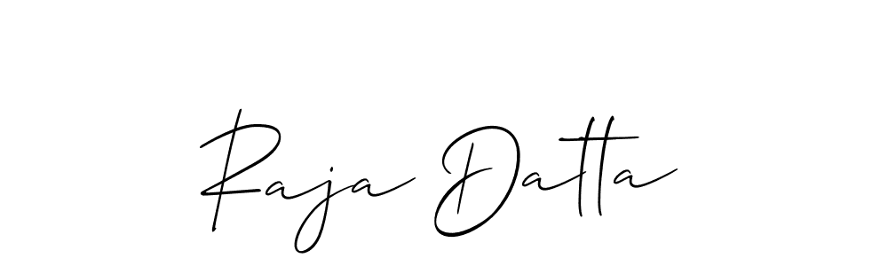 if you are searching for the best signature style for your name Raja Datta. so please give up your signature search. here we have designed multiple signature styles  using Allison_Script. Raja Datta signature style 2 images and pictures png