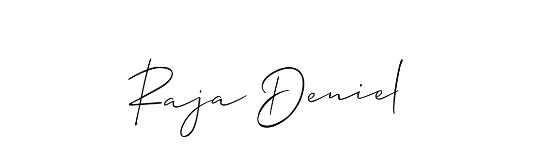 See photos of Raja Deniel official signature by Spectra . Check more albums & portfolios. Read reviews & check more about Allison_Script font. Raja Deniel signature style 2 images and pictures png