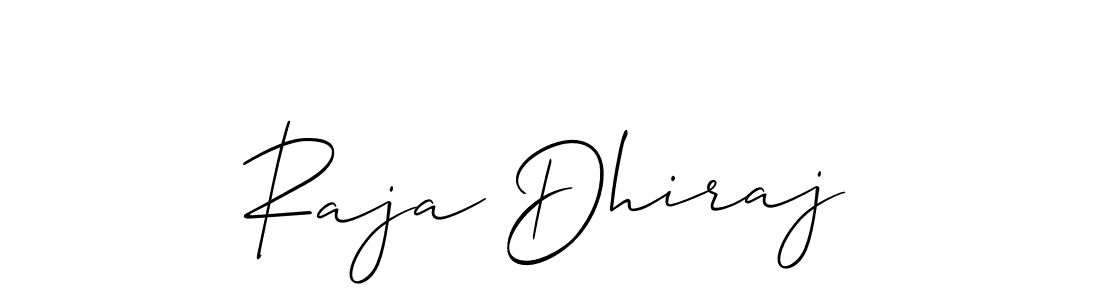 if you are searching for the best signature style for your name Raja Dhiraj. so please give up your signature search. here we have designed multiple signature styles  using Allison_Script. Raja Dhiraj signature style 2 images and pictures png