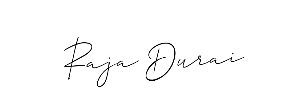 Raja Durai stylish signature style. Best Handwritten Sign (Allison_Script) for my name. Handwritten Signature Collection Ideas for my name Raja Durai. Raja Durai signature style 2 images and pictures png