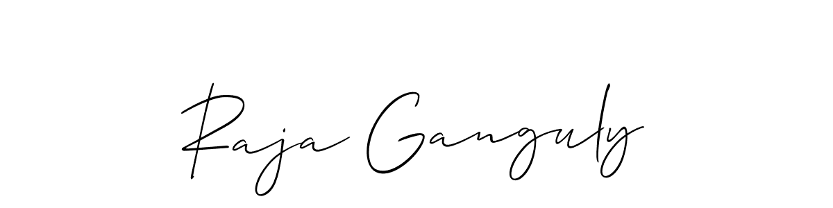 Make a short Raja Ganguly signature style. Manage your documents anywhere anytime using Allison_Script. Create and add eSignatures, submit forms, share and send files easily. Raja Ganguly signature style 2 images and pictures png