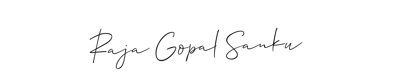 Once you've used our free online signature maker to create your best signature Allison_Script style, it's time to enjoy all of the benefits that Raja Gopal Sanku name signing documents. Raja Gopal Sanku signature style 2 images and pictures png