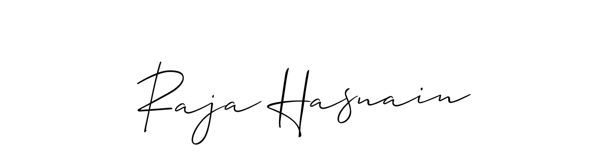 Once you've used our free online signature maker to create your best signature Allison_Script style, it's time to enjoy all of the benefits that Raja Hasnain name signing documents. Raja Hasnain signature style 2 images and pictures png