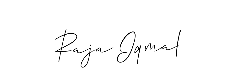 Design your own signature with our free online signature maker. With this signature software, you can create a handwritten (Allison_Script) signature for name Raja Iqmal. Raja Iqmal signature style 2 images and pictures png