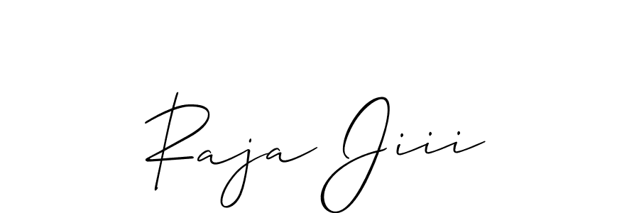 The best way (Allison_Script) to make a short signature is to pick only two or three words in your name. The name Raja Jiii include a total of six letters. For converting this name. Raja Jiii signature style 2 images and pictures png