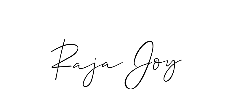 How to make Raja Joy signature? Allison_Script is a professional autograph style. Create handwritten signature for Raja Joy name. Raja Joy signature style 2 images and pictures png