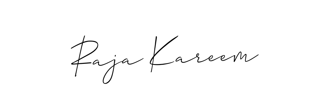 How to Draw Raja Kareem signature style? Allison_Script is a latest design signature styles for name Raja Kareem. Raja Kareem signature style 2 images and pictures png