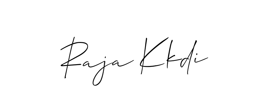 It looks lik you need a new signature style for name Raja Kkdi. Design unique handwritten (Allison_Script) signature with our free signature maker in just a few clicks. Raja Kkdi signature style 2 images and pictures png
