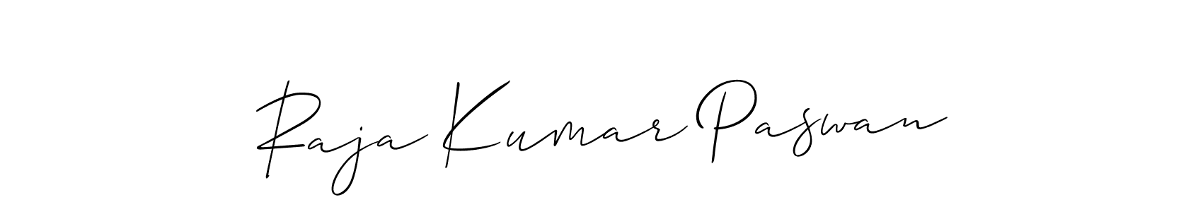 Raja Kumar Paswan stylish signature style. Best Handwritten Sign (Allison_Script) for my name. Handwritten Signature Collection Ideas for my name Raja Kumar Paswan. Raja Kumar Paswan signature style 2 images and pictures png