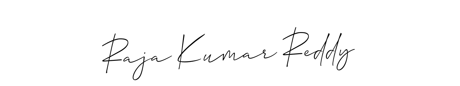 Raja Kumar Reddy stylish signature style. Best Handwritten Sign (Allison_Script) for my name. Handwritten Signature Collection Ideas for my name Raja Kumar Reddy. Raja Kumar Reddy signature style 2 images and pictures png