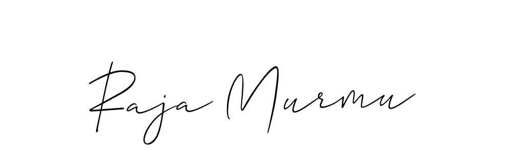 How to make Raja Murmu name signature. Use Allison_Script style for creating short signs online. This is the latest handwritten sign. Raja Murmu signature style 2 images and pictures png