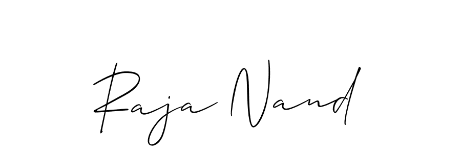 Similarly Allison_Script is the best handwritten signature design. Signature creator online .You can use it as an online autograph creator for name Raja Nand. Raja Nand signature style 2 images and pictures png