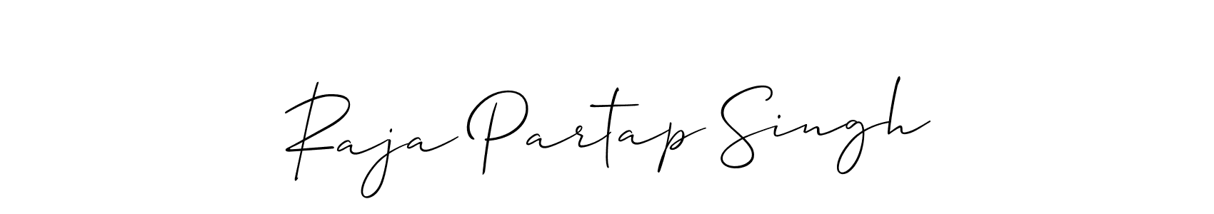 Allison_Script is a professional signature style that is perfect for those who want to add a touch of class to their signature. It is also a great choice for those who want to make their signature more unique. Get Raja Partap Singh name to fancy signature for free. Raja Partap Singh signature style 2 images and pictures png