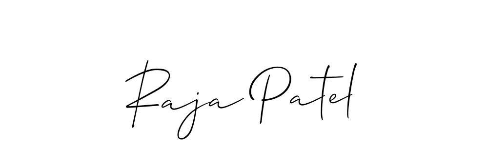 Raja Patel stylish signature style. Best Handwritten Sign (Allison_Script) for my name. Handwritten Signature Collection Ideas for my name Raja Patel. Raja Patel signature style 2 images and pictures png