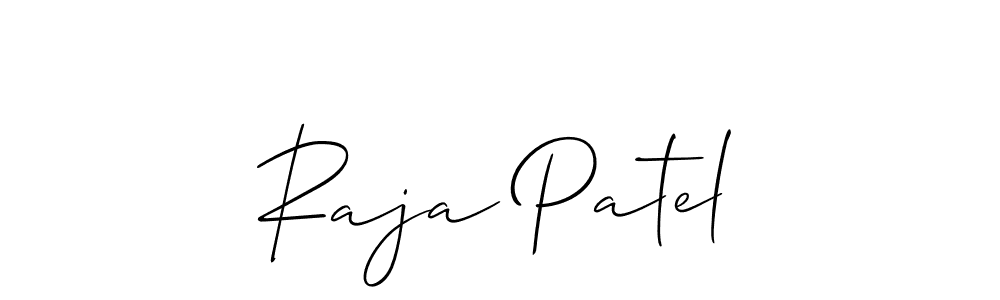 Design your own signature with our free online signature maker. With this signature software, you can create a handwritten (Allison_Script) signature for name Raja Patel. Raja Patel signature style 2 images and pictures png