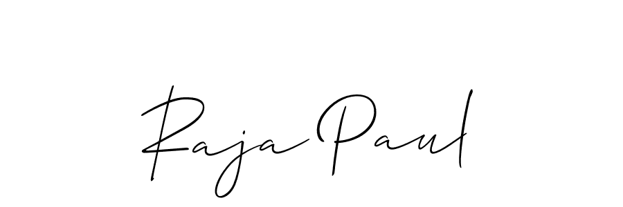 How to make Raja Paul signature? Allison_Script is a professional autograph style. Create handwritten signature for Raja Paul name. Raja Paul signature style 2 images and pictures png