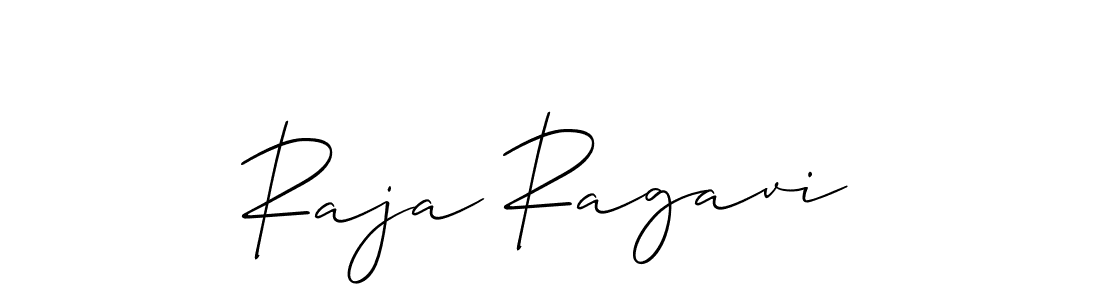 Also we have Raja Ragavi name is the best signature style. Create professional handwritten signature collection using Allison_Script autograph style. Raja Ragavi signature style 2 images and pictures png