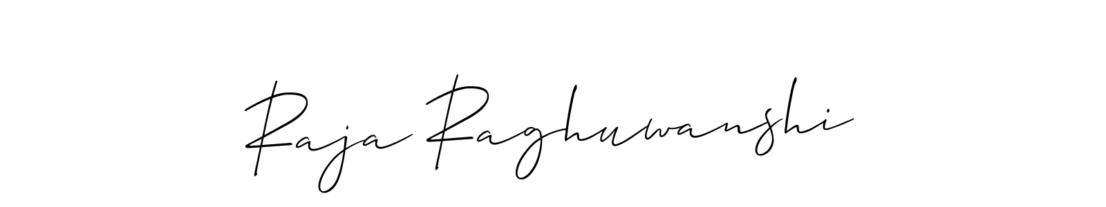 Raja Raghuwanshi stylish signature style. Best Handwritten Sign (Allison_Script) for my name. Handwritten Signature Collection Ideas for my name Raja Raghuwanshi. Raja Raghuwanshi signature style 2 images and pictures png